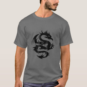 Tribal Dragon Mythology Creature Tattoo Reptile Te T-Shirt