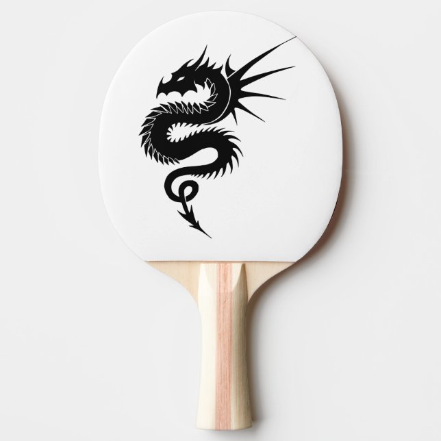 Tribal Dragon Table Tennis Racket Ping Pong Paddle (Front)