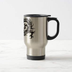tribal dragon travel/commuter mug