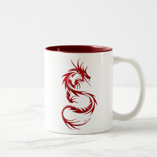 Tribal Dragon Two-Tone Coffee Mug