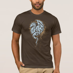 Tribal Dragon Wings, Brown T-Shirt