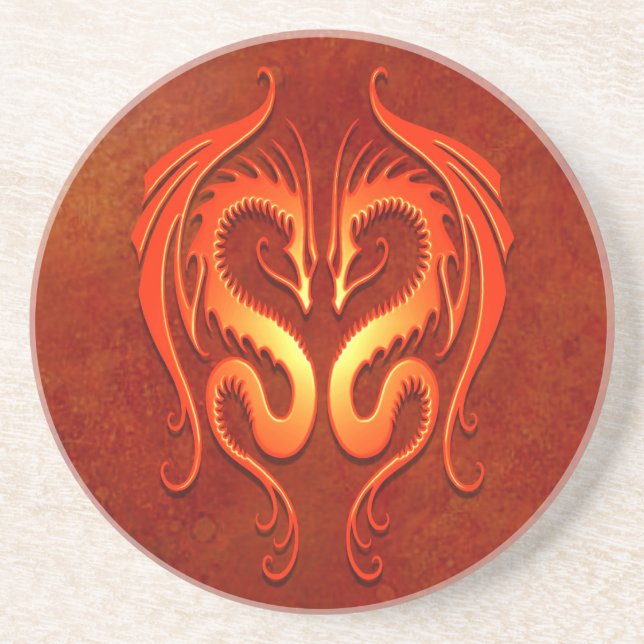 Tribal Dragons, red Coaster (Front)