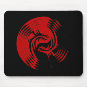 Tribal Dragons Yin Yang (Customisable) Mouse Mat