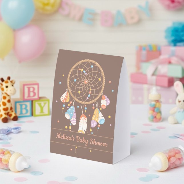 Tribal Dreamcatcher Baby Shower Brown (Creator Uploaded)