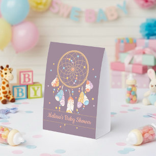 Tribal Dreamcatcher Baby Shower Purple