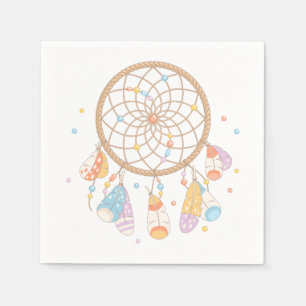 Tribal Dreamcatcher Boho Baby Napkin
