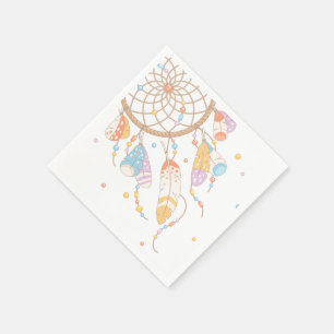 Tribal Dreamcatcher Boho Baby Napkin