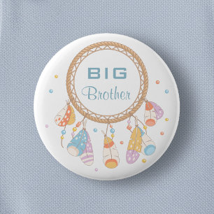 Tribal Dreamcatcher Boho Big Brother 6 Cm Round Badge