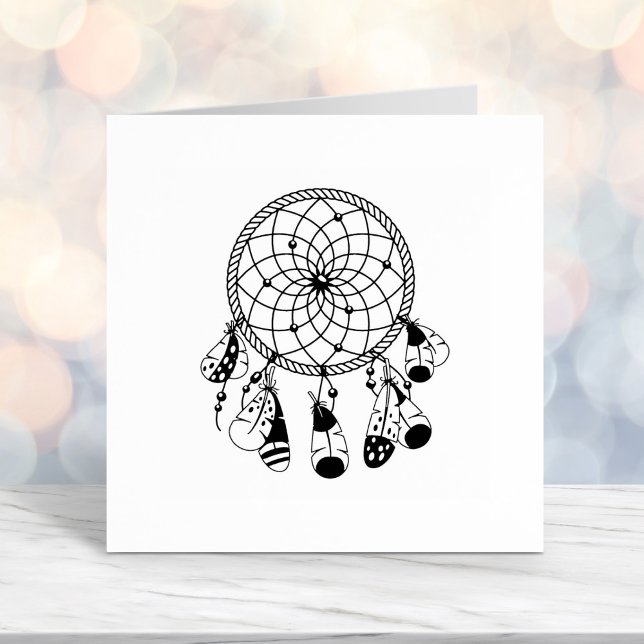 Tribal Dreamcatcher Boho Self-inking Stamp (Creator Uploaded)