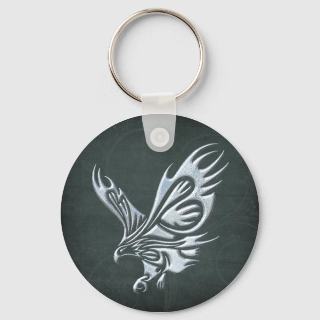 Tribal Eagle Key Ring (Front)
