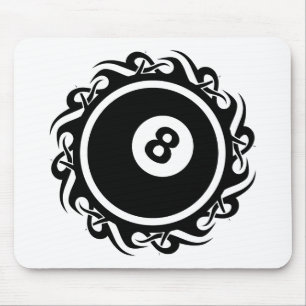 tribal eightball mouse mat