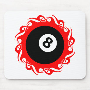 tribal eightball mouse mat