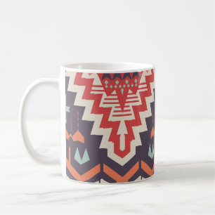 Tribal Elegance: Geometric Ethnic Print Coffee Mug