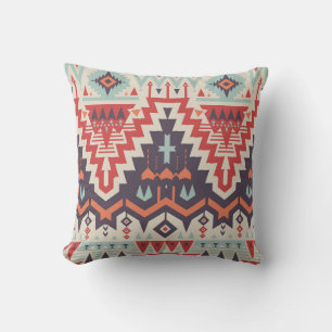 Tribal Elegance: Geometric Ethnic Print Cushion