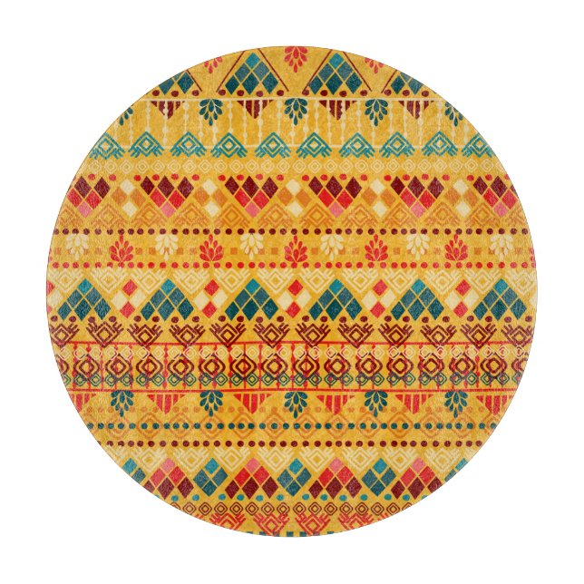 Tribal elements, versatile seamless pattern. cutting board (Front)