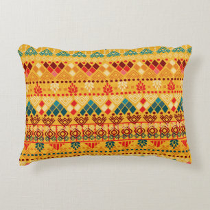 Tribal elements, versatile seamless pattern. decorative cushion