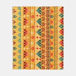 Tribal elements, versatile seamless pattern. fleece blanket