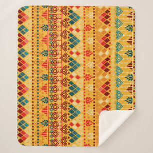 Tribal elements, versatile seamless pattern. sherpa blanket