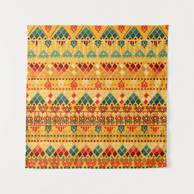 Tribal elements, versatile seamless pattern. tapestry (Front)
