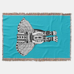 Tribal Elephant Custom Throw Blanket