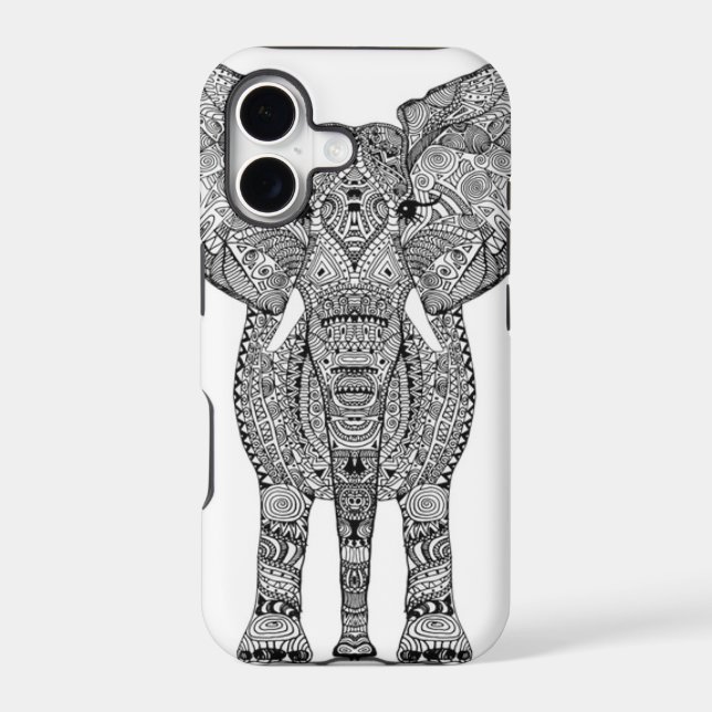 Tribal Elephant iPhone Case (Back)