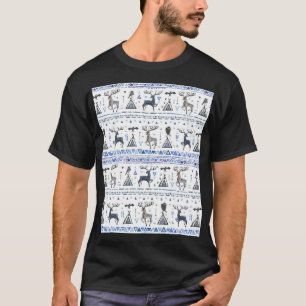 Tribal ethnic, animals dream catcher, seamless. T-Shirt