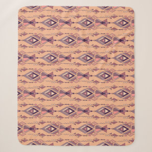 Tribal Ethnic: Aztec Mexican Seamless Vintage Sherpa Blanket