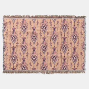 Tribal Ethnic: Aztec Mexican Seamless Vintage Throw Blanket
