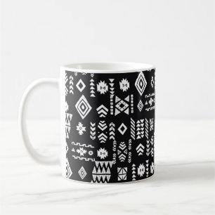 Tribal ethnic background. Stylish primitive geomet Coffee Mug