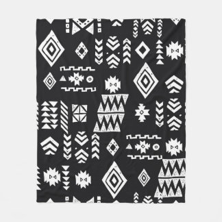 Tribal ethnic background. Stylish primitive geomet Fleece Blanket