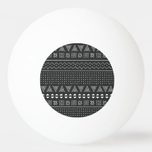 Tribal ethnic: black white pattern. ping pong ball