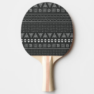 Tribal ethnic: black white pattern. ping pong paddle