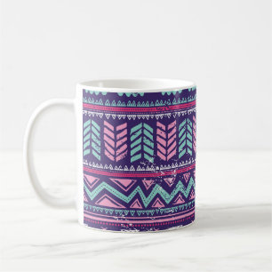 Tribal Ethnic: Colourful Seamless Pattern. Coffee Mug