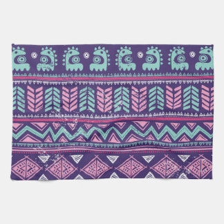 Tribal Ethnic: Colourful Seamless Pattern. Tea Towel