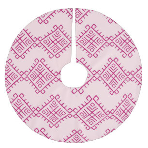 Tribal ethnic: decorative vintage abstract. brushed polyester tree skirt
