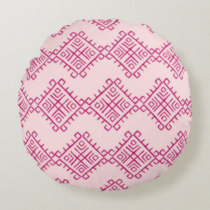 Tribal ethnic: decorative vintage abstract. round cushion