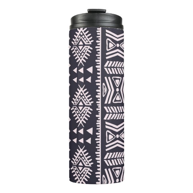 Tribal ethnic, fifth seamless pattern. thermal tumbler (Front)