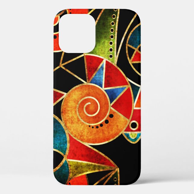 Tribal Ethnic Geometrical Bright Pattern. Case-Mate iPhone Case (Back)