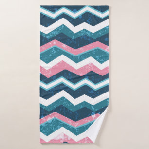 Tribal ethnic hand drawn seamless pattern bath towel