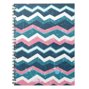 Tribal ethnic hand drawn seamless pattern notebook