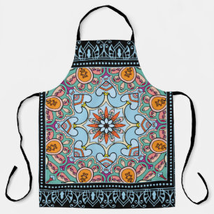 Tribal ethnic mandala seamless pattern apron