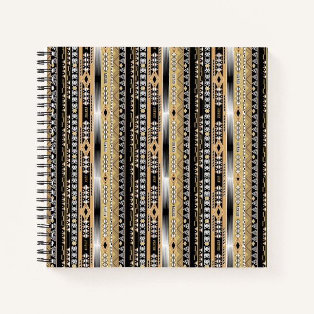 Tribal , ethnic, ornament notebook (Front)