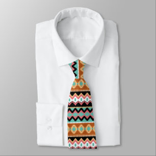 Tribal Ethnic Pattern Neck Tie