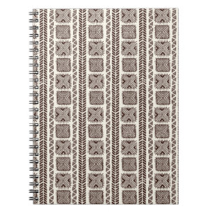 Tribal ethnic seamless hand drawn illustration notebook