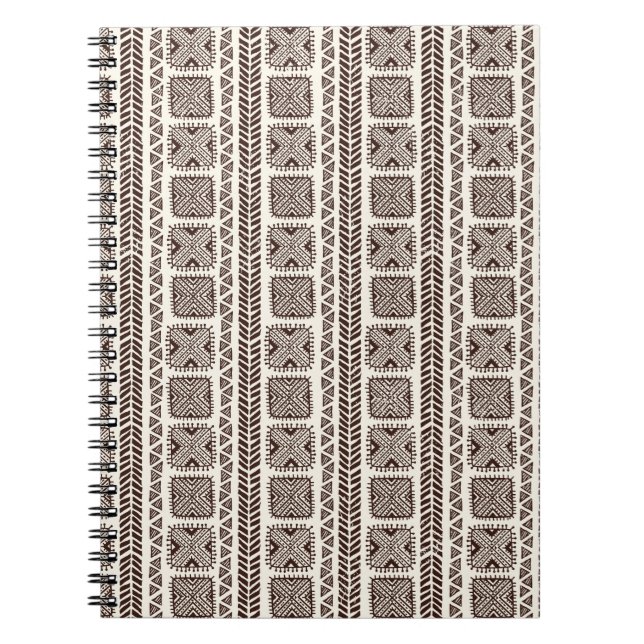 Tribal ethnic seamless hand drawn illustration notebook (Front)