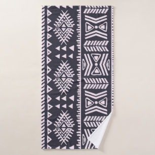 Tribal ethnic seamless illustration pattern bath towel