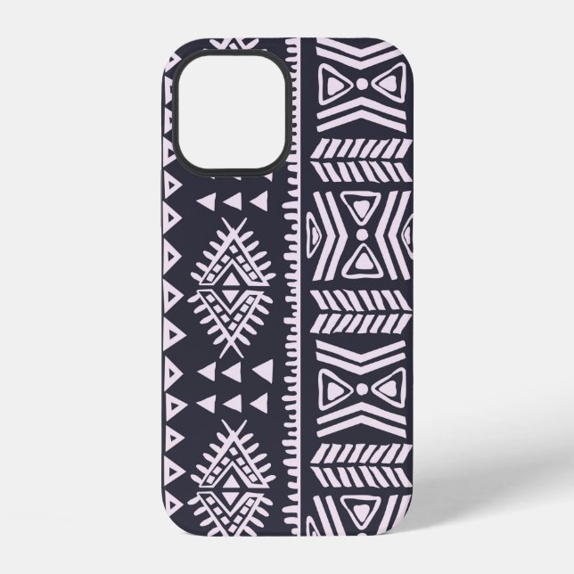 Tribal ethnic seamless illustration pattern iPhone case (Back)