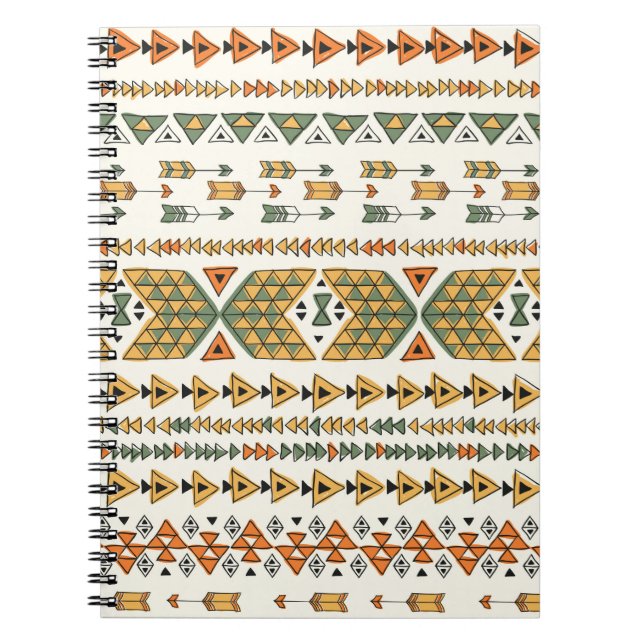 Tribal ethnic seamless pattern 3 notebook (Front)