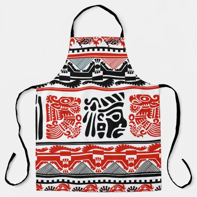 Tribal ethnic seamless pattern 5 apron (Front)