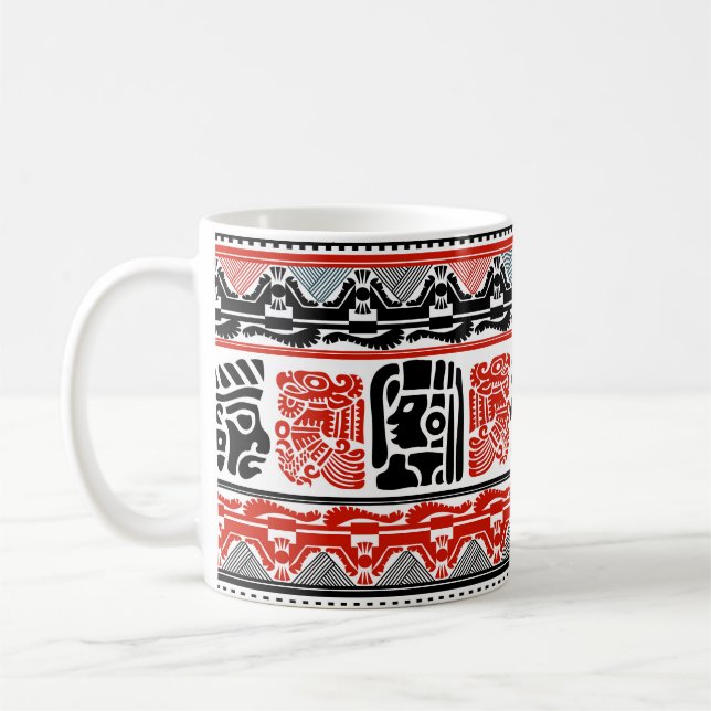 Tribal ethnic seamless pattern 5 coffee mug (Left)